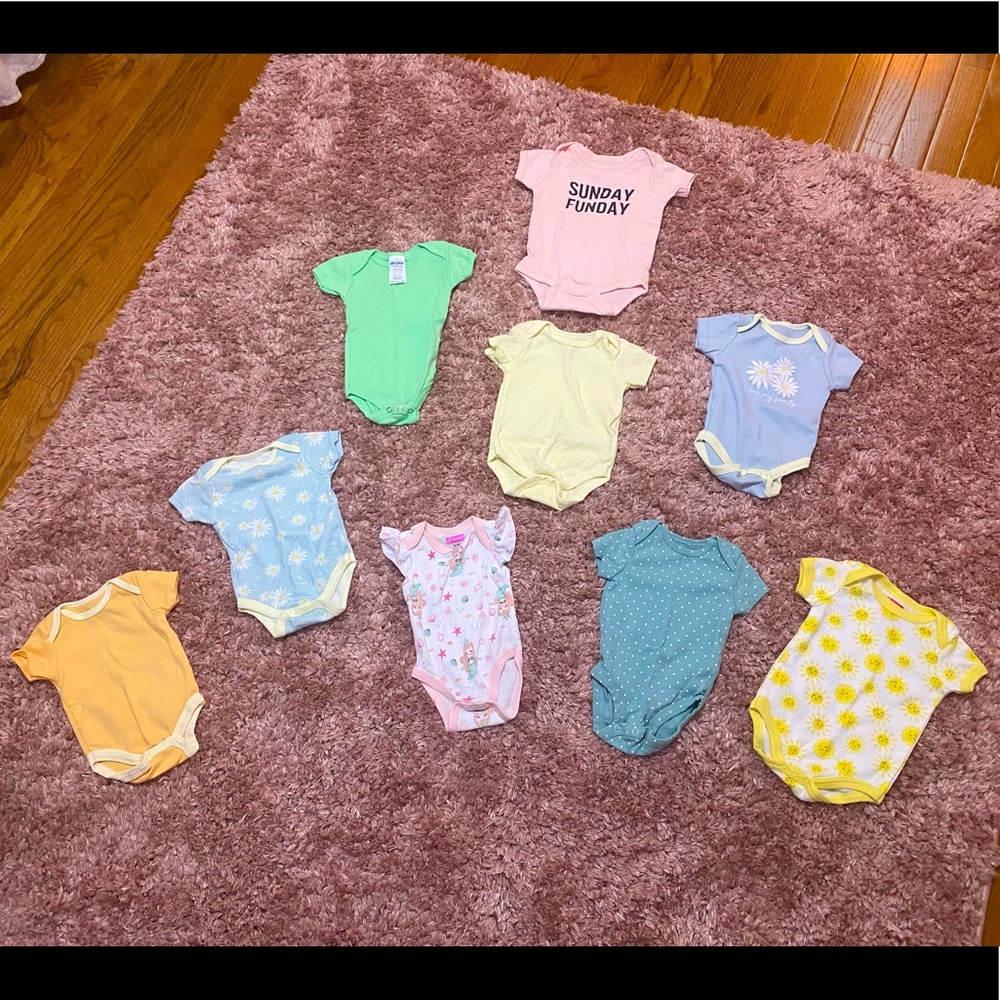NWOT- Baby Girl Onesie Bundle